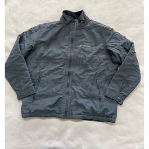Columbia Men's Gray Full Zip Fleece Lined Jacket XL